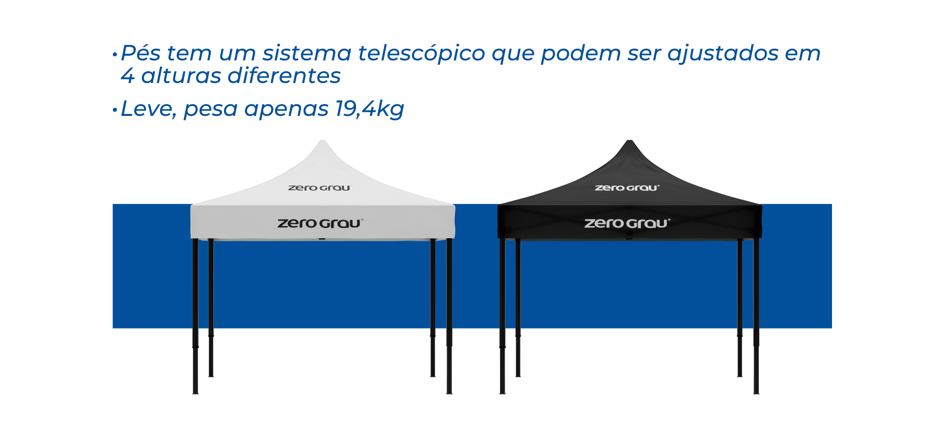 Tenda 3×3 metros Articulada – Gazebo – Zero Grau